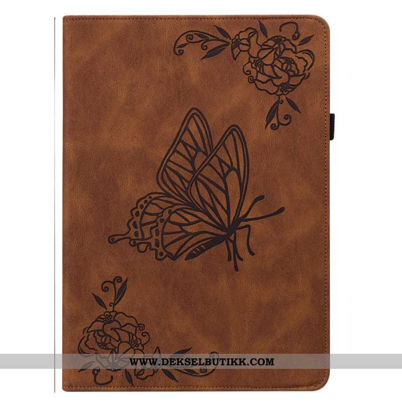 Case Etui Samsung Galaxy Tab S9 Fe Mobildeksel Sommerfugler Og Blomster