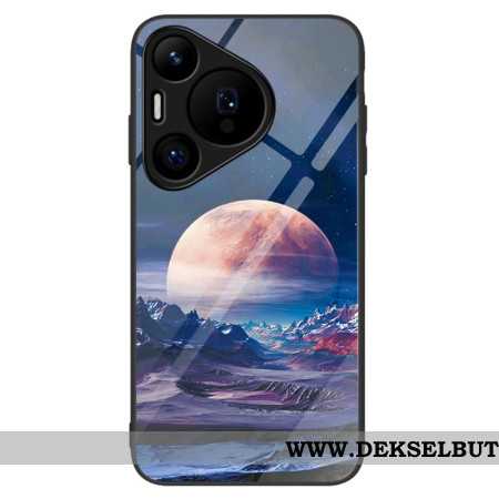 Deksel Huawei Pura 70 Hvit Planet Herdet Glass Beskyttelse Deksel