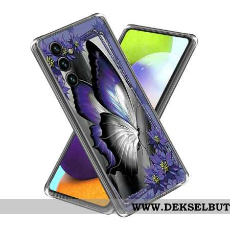 Deksel Samsung Galaxy A15 Lilla Sommerfugl