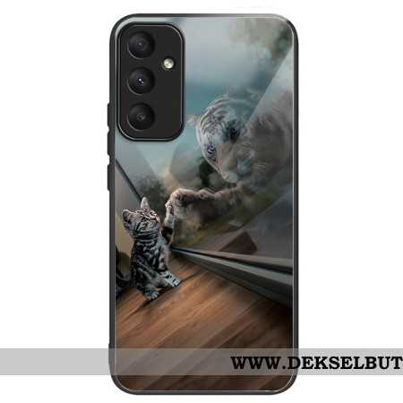 Deksel Samsung Galaxy A55 5g Cat-speil I Herdet Glass