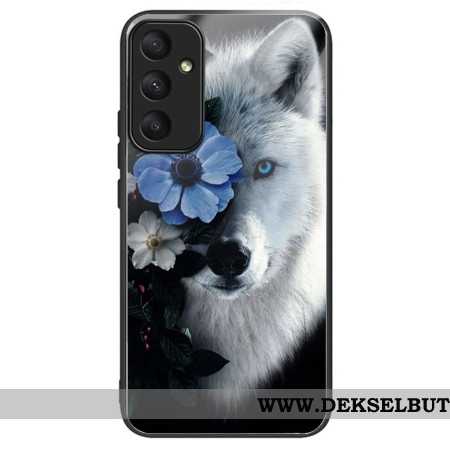 Deksel Samsung Galaxy A55 5g Herdet Glass Wolf Floral