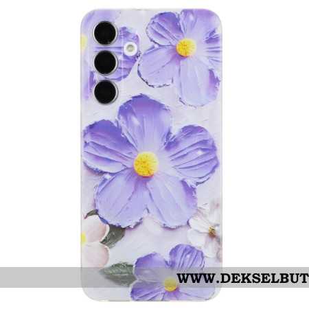 Deksel Samsung Galaxy S24 Fe Lilla Blomster Beskyttelse Deksel