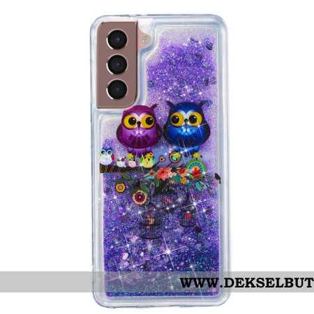 Deksel Samsung Galaxy S24 Plus 5g Mobildeksel To Ugler Flytende Glitter