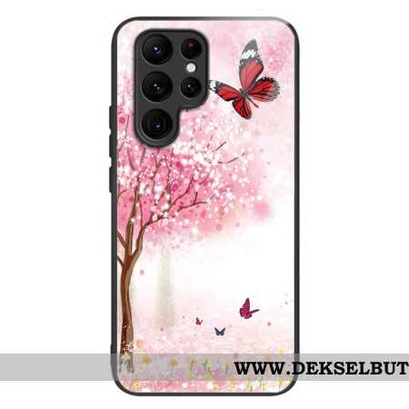 Deksel Samsung Galaxy S24 Ultra 5g Kirsebærblomster Av Herdet Glass