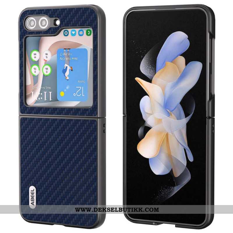 Deksel Samsung Galaxy Z Flip 6 Mobildeksel Abeel Carbon Fiber Design