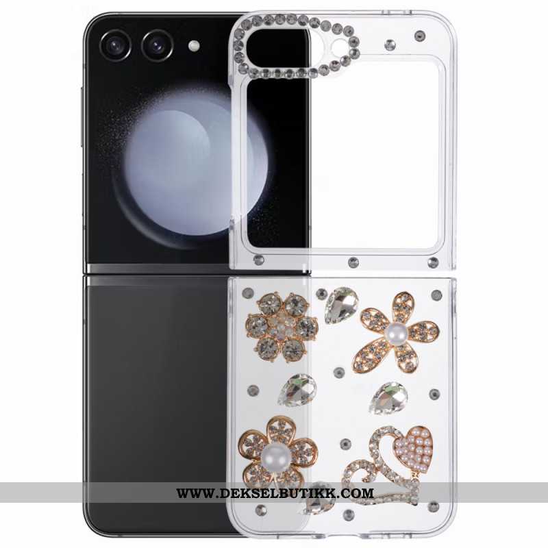 Deksel Samsung Galaxy Z Flip 6 Rhinestone Dekor Beskyttelse Deksel