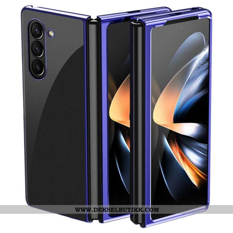 Deksel Samsung Galaxy Z Fold 6 Gjennomsiktige Metallkanter