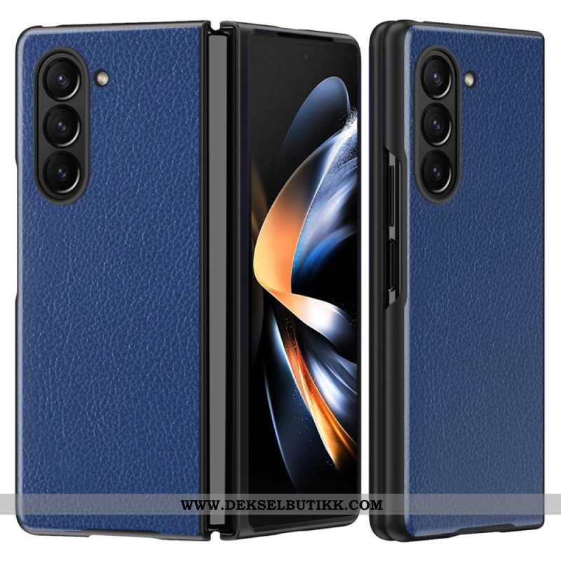 Deksel Samsung Galaxy Z Fold 6 Litchi Kunstskinn