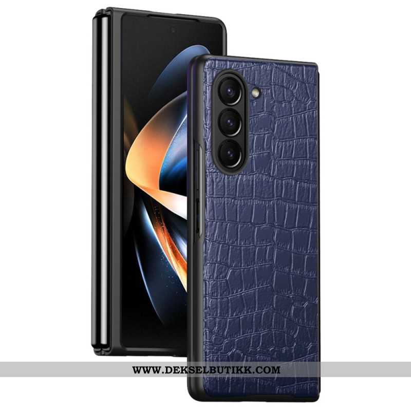 Deksel Samsung Galaxy Z Fold 6 Mobildeksel Krokodillestil