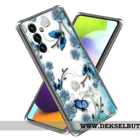 Deksel Til Samsung Galaxy A15 Sommerfugler Og Blomster