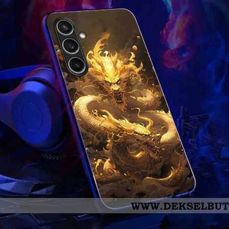 Deksel Til Samsung Galaxy A16 5g Ring Flash Series Golden Dragon