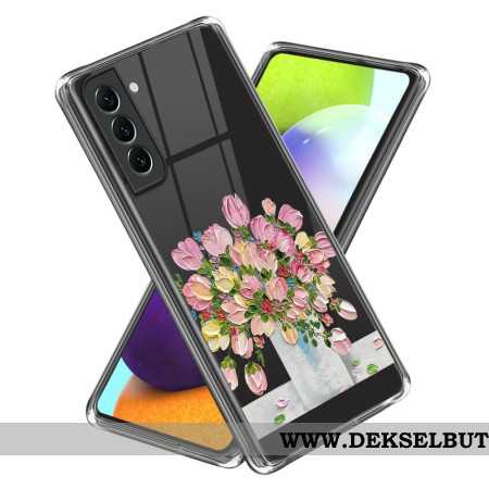 Deksel Til Samsung Galaxy S24 Plus 5g Rosa Blomster Maleri