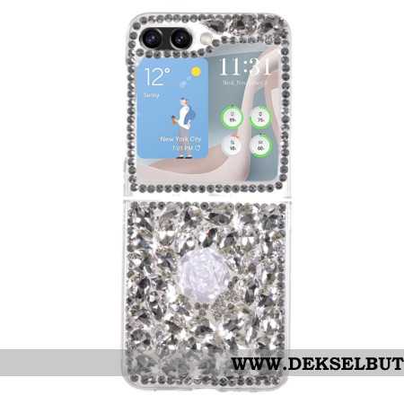 Deksel Til Samsung Galaxy Z Flip 5 White Rose Charms