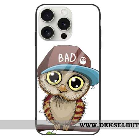 Deksel Til iPhone 16 Pro Bad Owl Herdet Glass