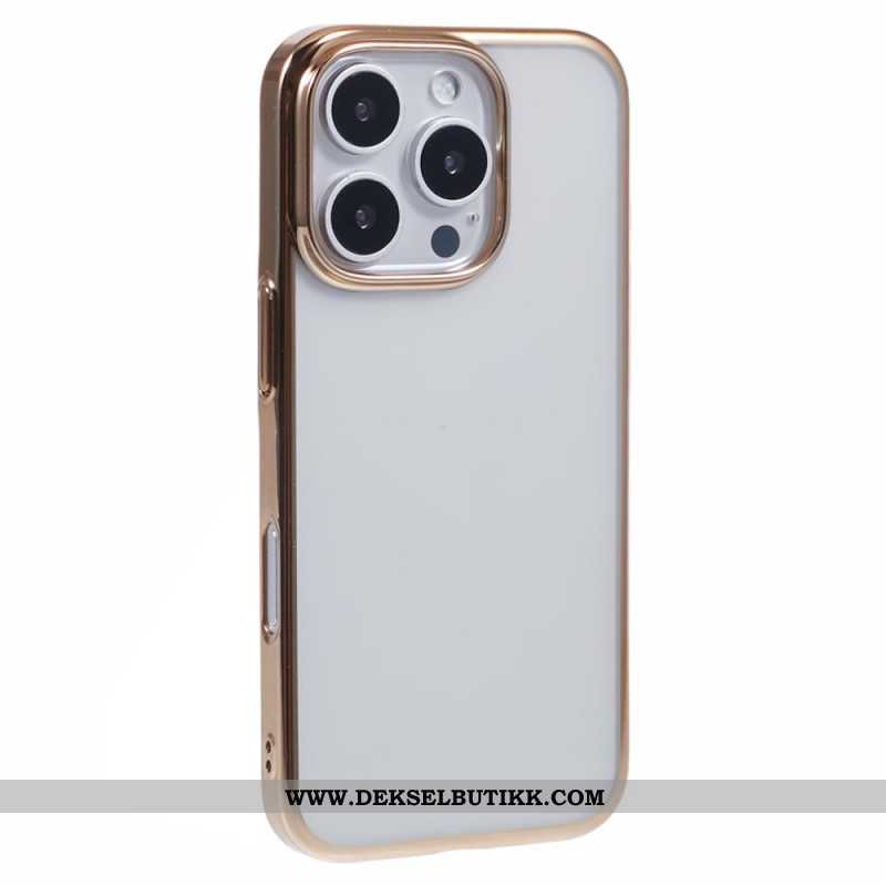 Deksel Til iPhone 16 Pro Max Metal Effect Edge X-level