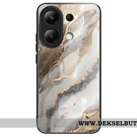 Deksel Xiaomi Redmi Note 13 4g Beige Marmor Herdet Glass Beskyttelse Deksel