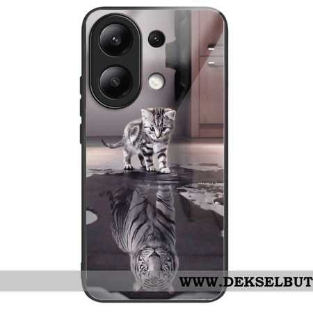 Deksel Xiaomi Redmi Note 13 4g Katt Og Tiger Herdet Glass