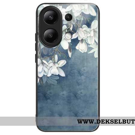 Deksel Xiaomi Redmi Note 13 4g Mobildeksel Magnolias Herdet Glass