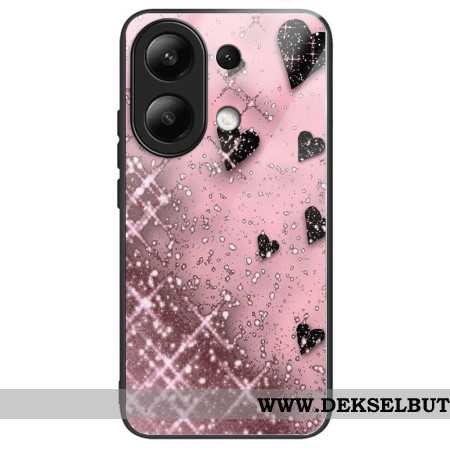 Deksel Xiaomi Redmi Note 13 4g Pink Love Herdet Glass Beskyttelse Deksel