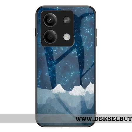 Deksel Xiaomi Redmi Note 13 5g Spredte Stjerner I Herdet Glass Beskyttelse Deksel