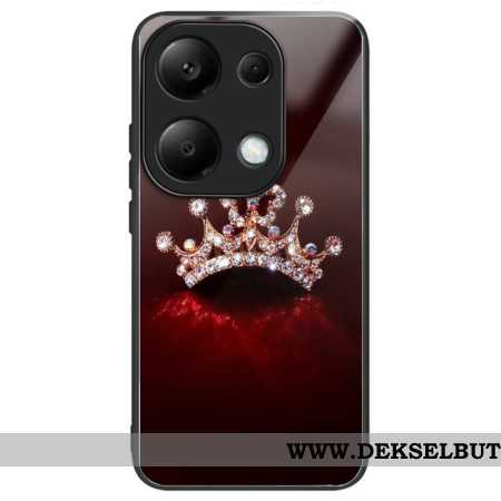 Deksel Xiaomi Redmi Note 13 Pro 4g Diamantkrone Herdet Glass