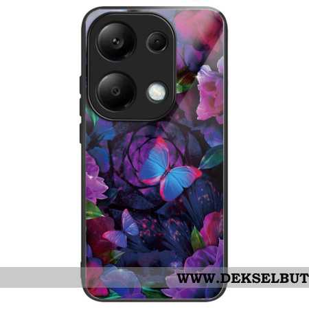 Deksel Xiaomi Redmi Note 13 Pro 4g Fargerike Sommerfugler I Herdet Glass