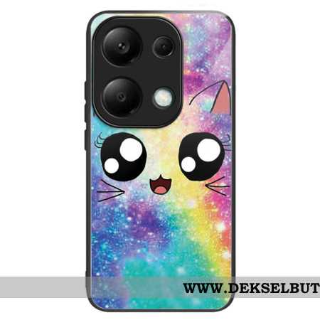 Deksel Xiaomi Redmi Note 13 Pro 4g Herdet Glass Rainbow Cat Beskyttelse Deksel