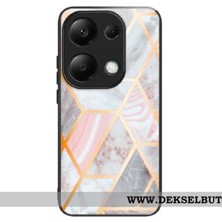 Deksel Xiaomi Redmi Note 13 Pro 4g Rosa Marmor Herdet Glass