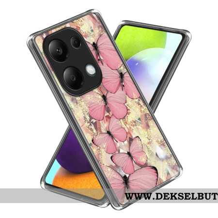 Deksel Xiaomi Redmi Note 13 Pro 4g Rosa Sommerfugler Beskyttelse Deksel