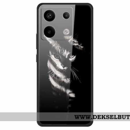 Deksel Xiaomi Redmi Note 13 Pro 5g Mobildeksel Shadow Cat Herdet Glass