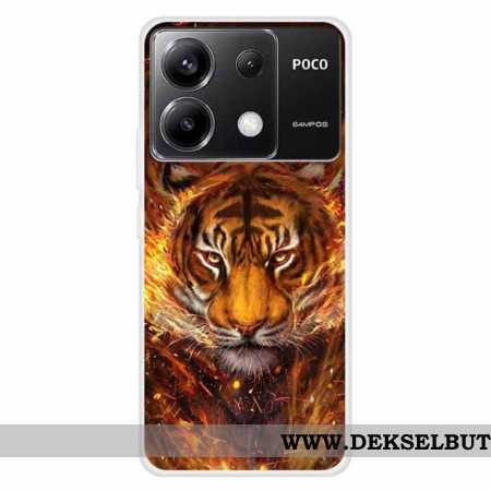 Deksel Xiaomi Redmi Note 13 Pro 5g Tiger I Flamme Beskyttelse Deksel