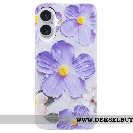 Deksel iPhone 16 Mobildeksel Lilla Blomster