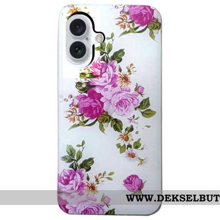 Deksel iPhone 16 Plus Mobildeksel Rosa Blomster