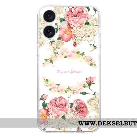 Deksel iPhone 16 Plus Vintage Roser