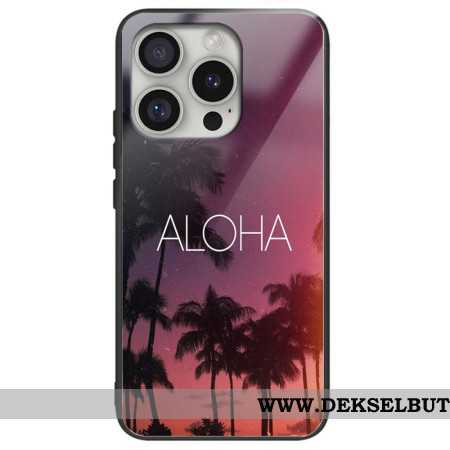 Deksel iPhone 16 Pro Aloha Herdet Glass