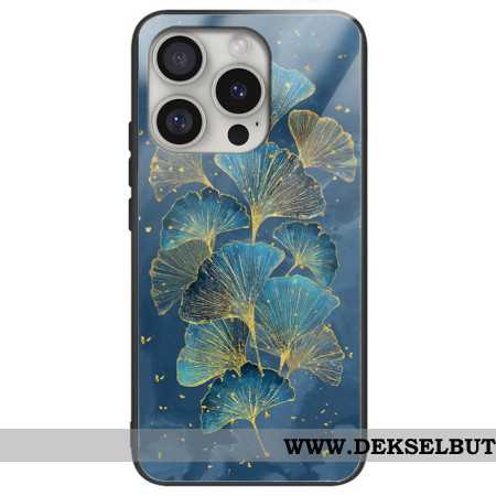 Deksel iPhone 16 Pro Ginkgoblader Av Herdet Glass