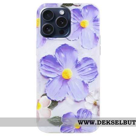 Deksel iPhone 16 Pro Lilla Blomster