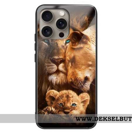 Deksel iPhone 16 Pro Lions Herdet Glass