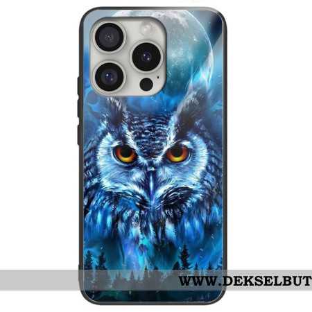 Deksel iPhone 16 Pro Max Skogugle Herdet Glass