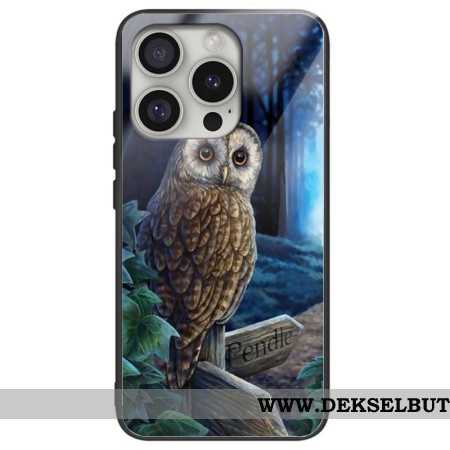 Deksel iPhone 16 Pro Ugle Herdet Glass