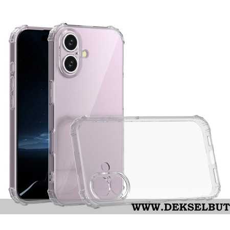 Deksel iPhone 16 Transparent Forsterket Beskyttelse Deksel