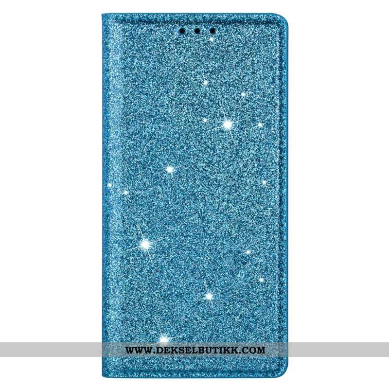 Folio Deksel Lær Samsung Galaxy S24 Ultra 5g Mobildeksel Glitter