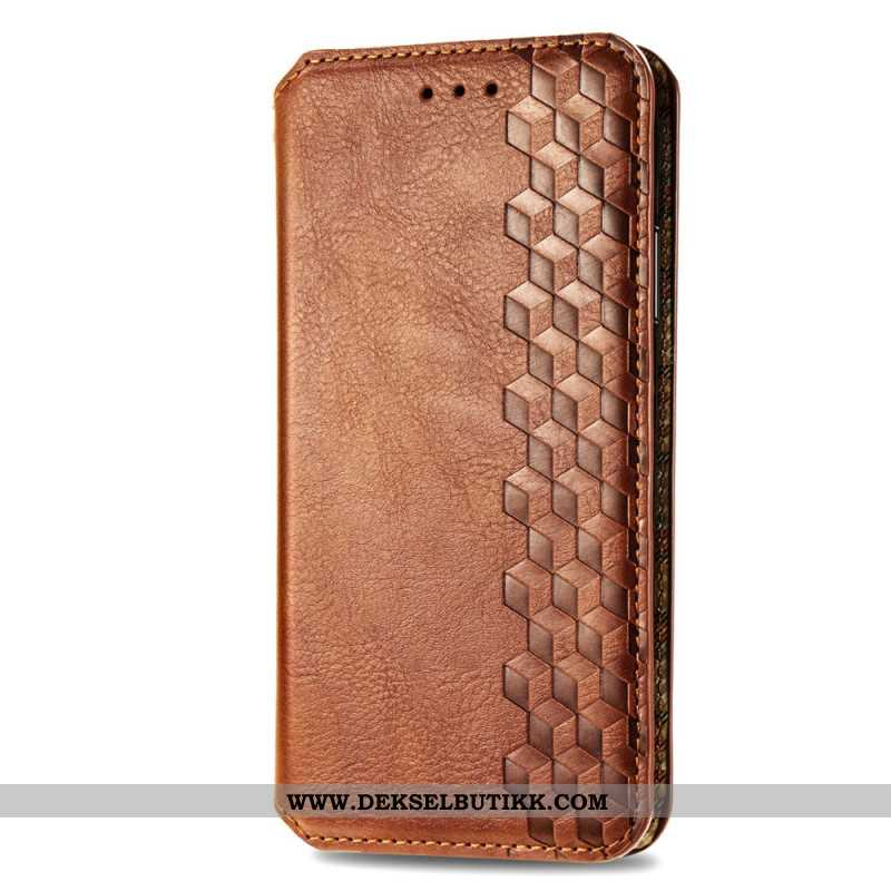 Folio Deksel Lær Xiaomi Redmi Note 13 5g Mobildeksel Vintage Leather Effect Diamonds