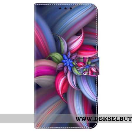 Folio Deksel Oppo A98 5g Fargerike Blomster