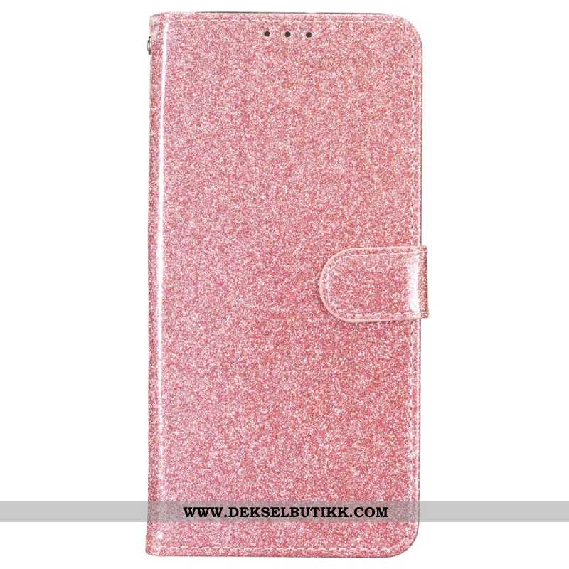 Folio Deksel Oppo A98 5g Strappy Paljetter Beskyttelse Deksel