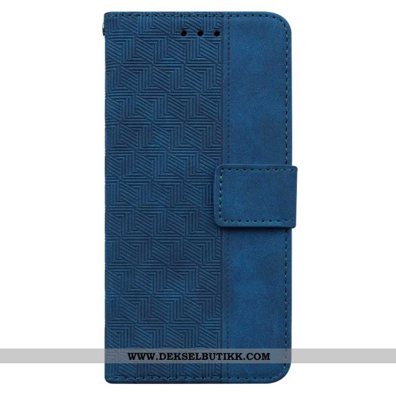 Folio Deksel Oppo Reno 11 5g Strappy Vevd Mønster