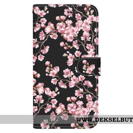 Folio Deksel Oppo Reno 11f 5g Plommeblomster Med Stropp