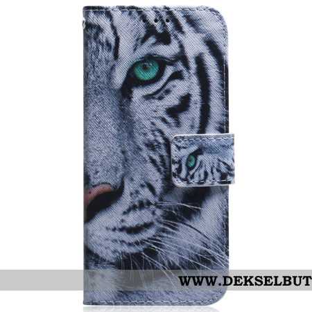 Folio Deksel Oppo Reno 12 Pro 5g White Tiger Beskyttelse Deksel