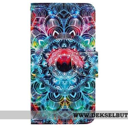 Folio Deksel Samsung Galaxy A15 5g Suveren Mandala Med Stropp