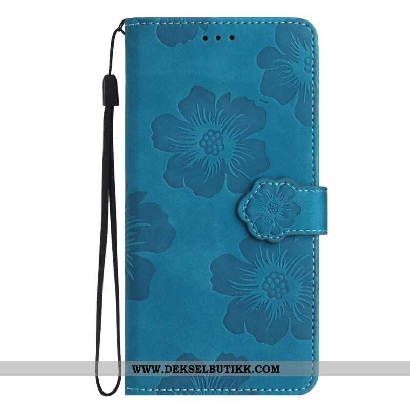 Folio Deksel Samsung Galaxy A16 5g Blomsterremdesign